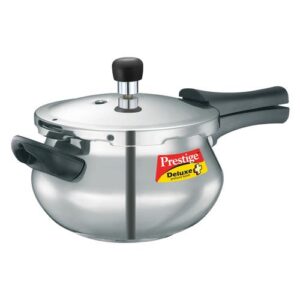 Prestige Deluxe Plus Aluminium Outer Lid Mini Pressure Handi, 3 Litre, Silver