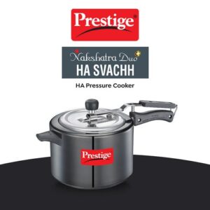 PRESTIGE NAKSHATRA DUO PLUS SVACHH HARD ANODISED ALUMINIUM PRESSURE COOKER 5.0 L