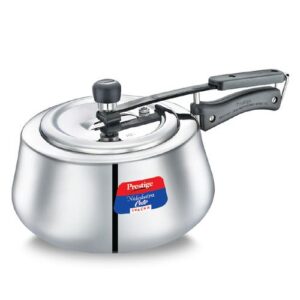 Prestige Nakshatra Cute Svachh Stainless Steel Spillage Control Pressure Cooker, 3 L (Silver)