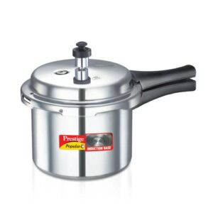 Prestige Popular Plus Virgin Aluminium Gas and Induction Compatible Pressure Cooker, 3 L (Silver)