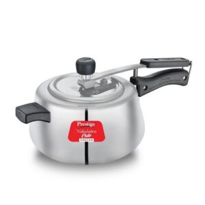 Prestige Nakshatra Cute Svachh Aluminium Gas and Induction Compatible Pressure Cooker, 5 L (Silver)