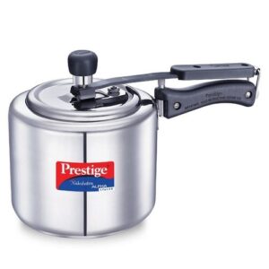 Prestige Nakshatra Alpha Svachh Stainless Steel Spillage Control Pressure Cooker 3 L (Silver)