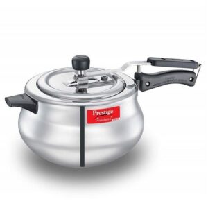 Prestige Nakshatra Plus Svachh Aluminium Spillage Control Handi Pressure Cooker (Silver)