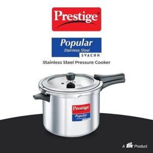 Prestige Popular Svachh Spillage Control SS Pressure Cooker 7.5L