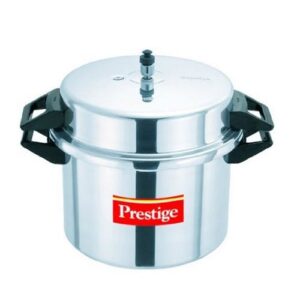 Prestige Money Saver Virgin Aluminium Pressure Cooker, 20 L (Silver)