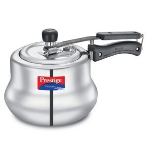 Prestige Nakshatra Alpha Svachh Stainless Steel Spillage Control Handi Pressure Cooker, 3.5 L (Silver)