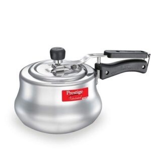 Prestige Nakshatra Plus Svachh Aluminium Spillage Control Handi Pressure Cooker (Silver)