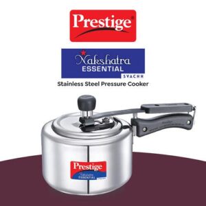 Prestige Nakshatra Essential Svachh Stainless Steel Pressure Cooker 2.0 L