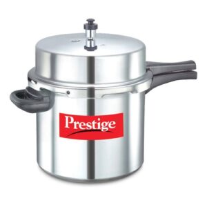 Prestige Popular Virgin Aluminium Precision Weight Valve Pressure Cooker, 12 L (Silver)