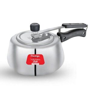 Prestige Nakshatra Cute Svachh Aluminium Gas and Induction Compatible Pressure Cooker, 2 L (Silver)