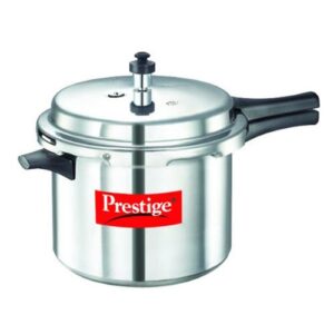 Prestige Popular Virgin Aluminium Precision Weight Valve Pressure Cooker, 6.5 L (Silver)