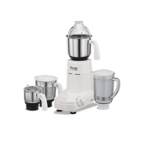 Preethi Eco Plus Mixer Grinder 750 Watt with 4 Jars, 5 Year Warranty (White)