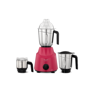 Preethi Galaxy Mixer Grinder 750 Watt with 3 Jars, 5 Yr Motor Warranty (Pink)