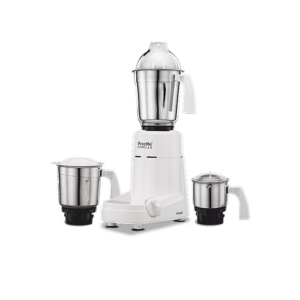 Preethi Popular Mixer Grinder 750 Watt with 3 Jars, 5 Year Warranty (White)