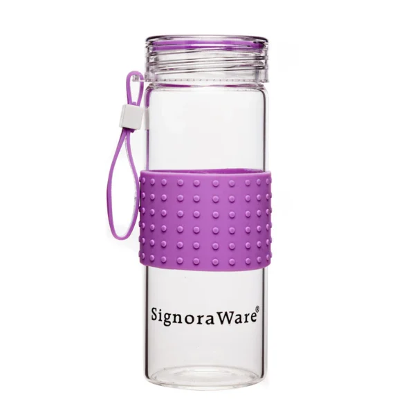 Signoraware Aqua Mist 420 ml Borosilicate Glass Bottle