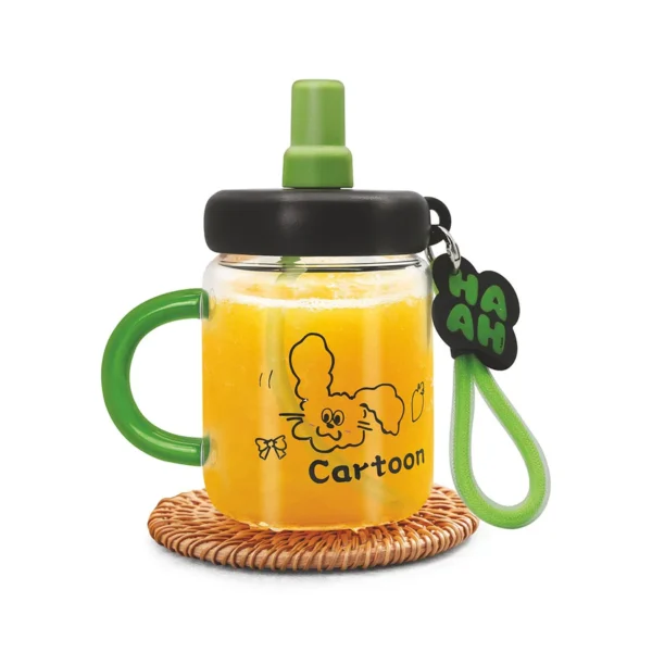 Signoaware Sparrow Kids Glass Water Bottle 580 ml | Borosilicate Glass