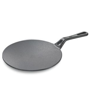 Prestige Cast Iron Scratch Resistant Concave Tawa, 25cm (Black)