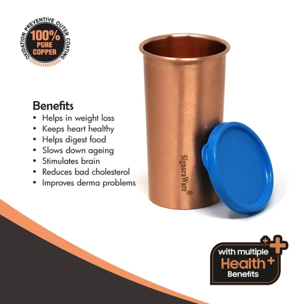 Signoraware Pure Copper Tumbler 500ml - Image 4