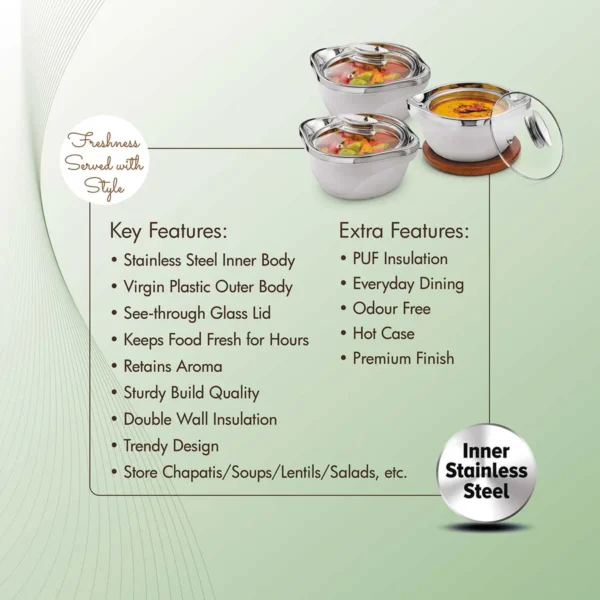 Signoraware Royal Bliss Casserole - Set of 3 - Image 3