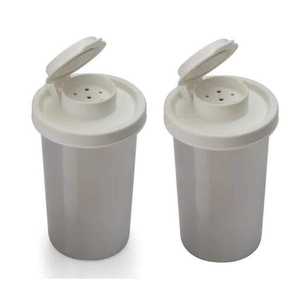 Signoraware Spice Shaker Steel Big (150 ml. each) ,Set of 2, Moisture Proof Salt Shaker to go Camping Picnic Outdoors Kitchen Lunch Boxes Travel Spice Set with Colourful Covers Lids Airtight Spice Jar Dispenser - Image 4