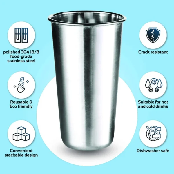 Signoraware Tumbler (Steel) 420 ml. |Drinking Cup | Reusable Travel Tumbler With Leakproof Lid | To-Go Drink Cups for Juice, Smoothie, Iced Coffee, Milkshake, Cold Drinks & Snacks - Image 4