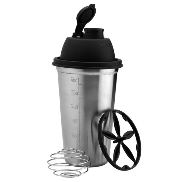 Signoraware Shake 'N' Shake Steel, 650ml.| Steel Protein Shake Bottle for Meal Replacement Shakes & Smoothies, Beverages, Mixing Salad Dressing & Sauces, Margarita, More - Image 4