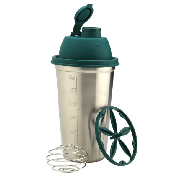 Signoraware Shake 'N' Shake Steel, 650ml.| Steel Protein Shake Bottle for Meal Replacement Shakes & Smoothies, Beverages, Mixing Salad Dressing & Sauces, Margarita, More - Image 3