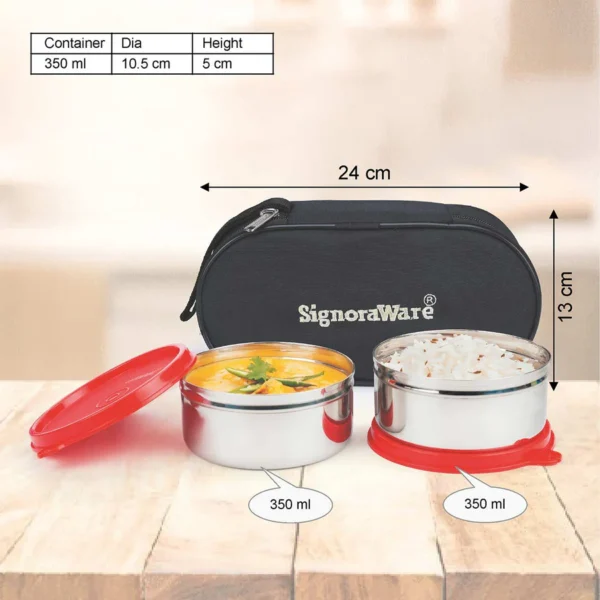 Signoraware Midday Steel Lunch box - Image 2