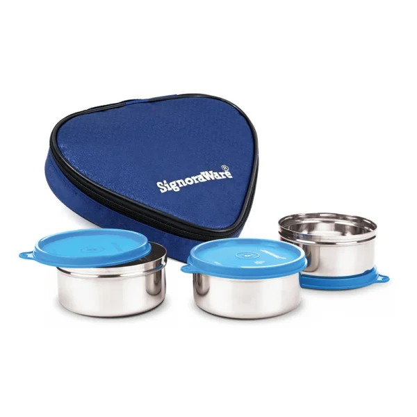 Signoraware Sleek Steel Lunch Box - Image 2