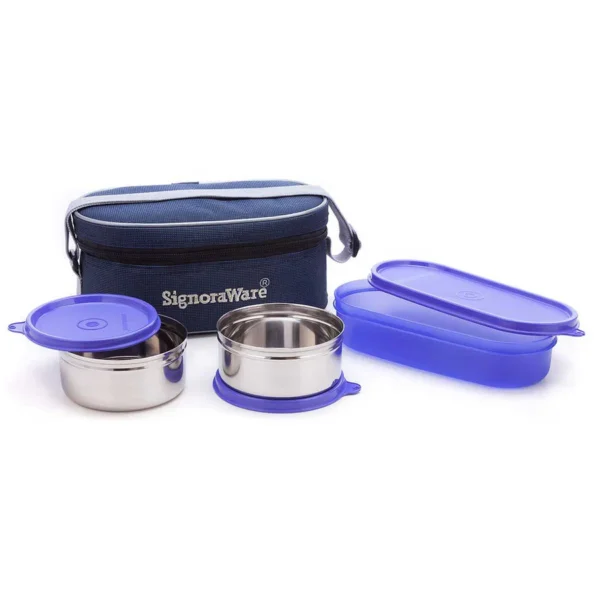 Signoraware Double Decker Steel Lunch Box - Image 2