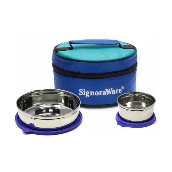 Signoraware Classic Small Steel Lunch Box - Image 4