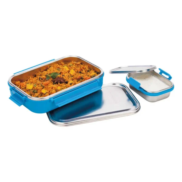 Signoraware All Steel with Steel Lid Lunch Box - Image 2