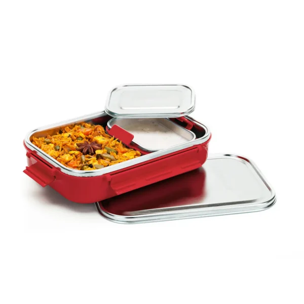 Signoraware All Steel with Steel Lid Lunch Box