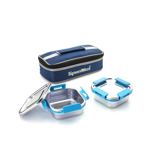 Signoraware Midday Squarex Steel Lunch Box - Image 3