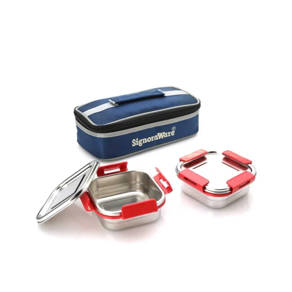 Signoraware Midday Squarex Steel Lunch Box - Image 4