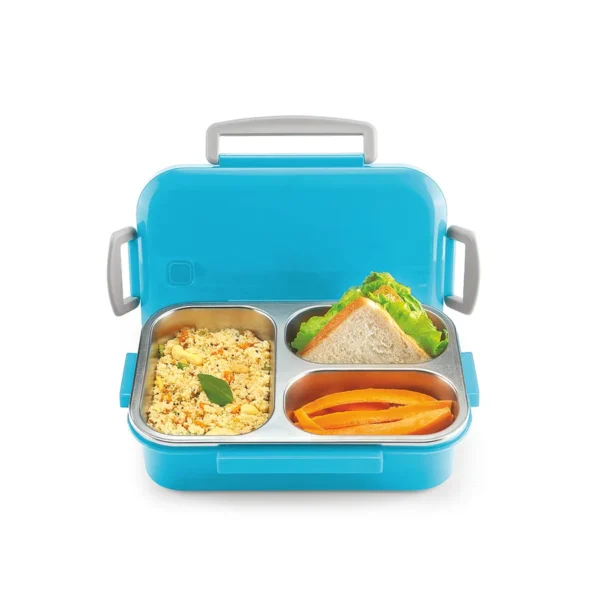 Signoraware HappyMe Steel Lunch Box (3 Partition)
