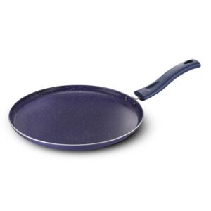 Prestige Ceraglide Ceramic Coated 28cm Non-Stick omni tawa | Consumes Less Oil | Preferred For High Heating & Even Heating | Stain-Resistant | Gas & Induction Compatible | No Harmful Chemicals