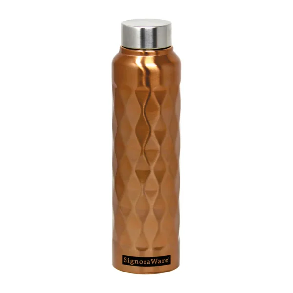 Signoraware Diamond Steel Bottle Hammered (Coloured)