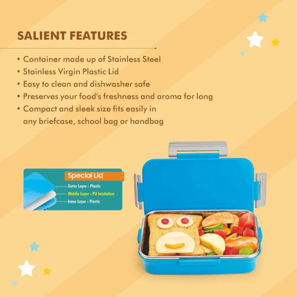 Signoraware Buttercup Steel Lunch Box 700 ml - Image 2
