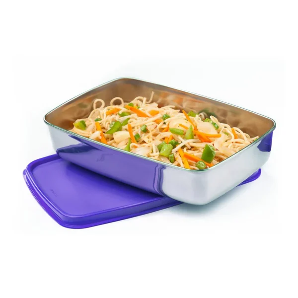 Signoraware Crispy Small Steel Container 550 ml - Image 3