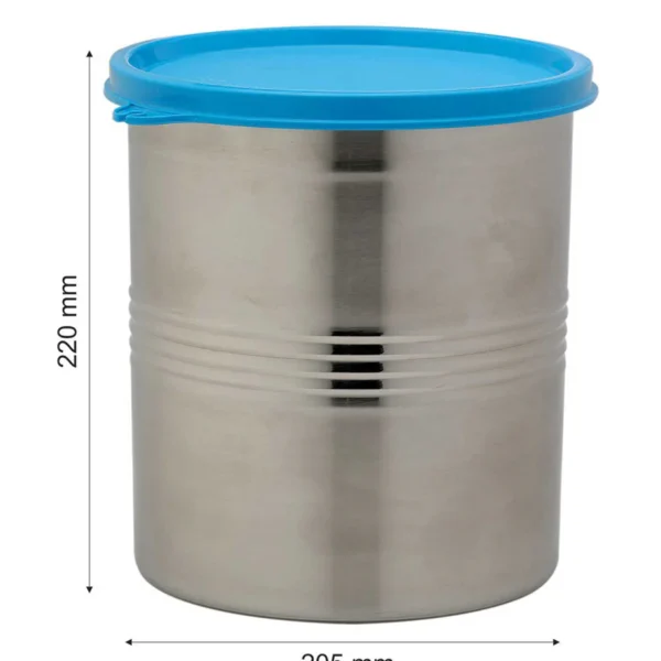 Signoraware Modular Steel Container Round 6100ml, Set of 1 - Image 2