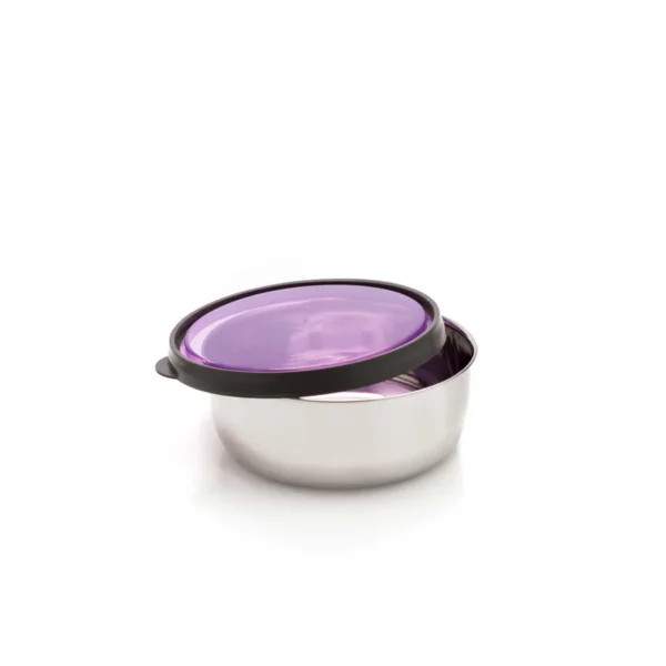 Signoraware Elegant Steel Bowl ( Round ) 375 ml.