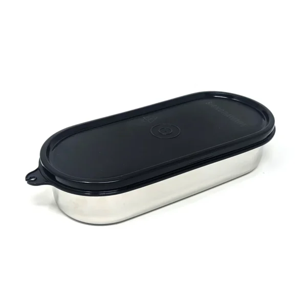 Signoraware Flat Container Oval Steel 650 ml - Image 4