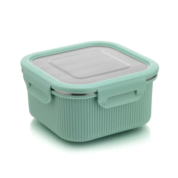 Signoraware Lock 'N' Store Microsafe Steel Container Square 1500 ml