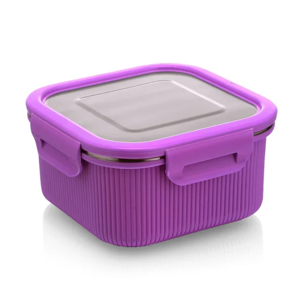 Signoraware Lock 'N' Store Microsafe Steel Container Square 1500 ml - Image 3