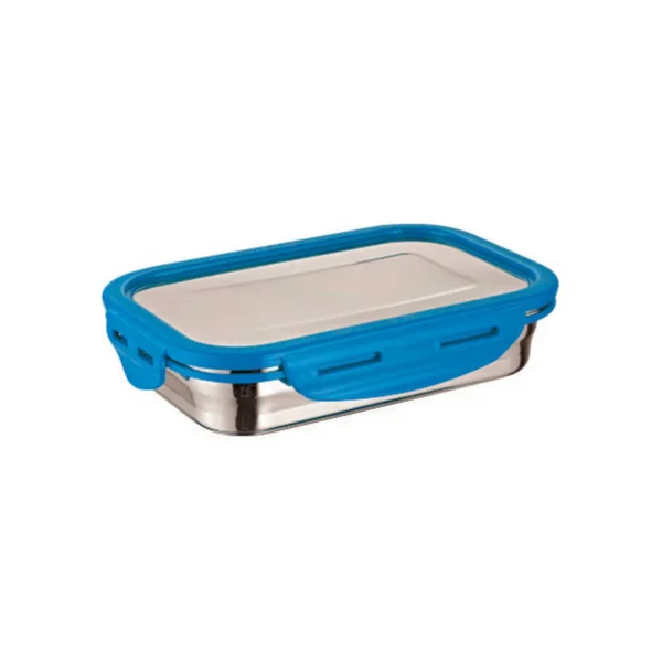 Signoraware Lock N Store Steel Rectangular 600 ml. with Steel Lid - Image 2