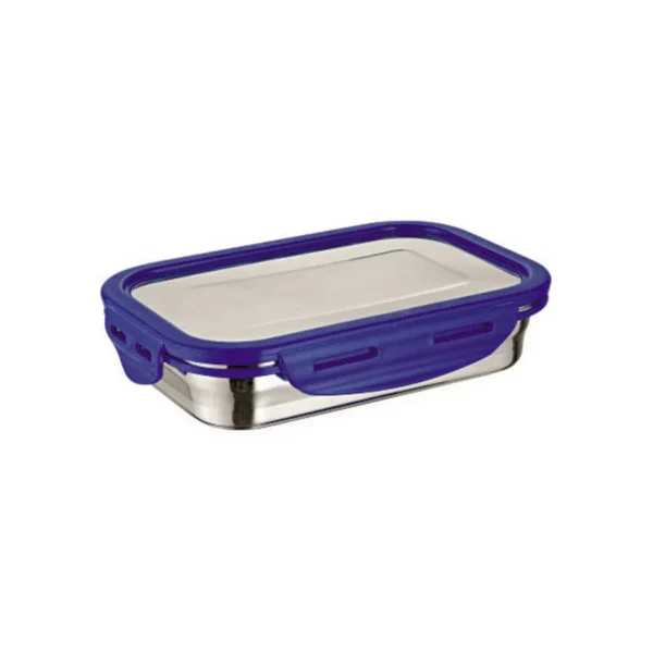 Signoraware Lock N Store Steel Rectangular 600 ml. with Steel Lid - Image 3
