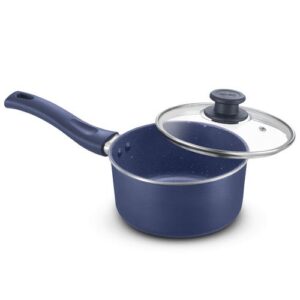 Prestige Ceraglide Ceramic Coating Non-Stick Aluminium Cookware Sauce Pan 16 Cm (1.4 Litre) With Glass Lid