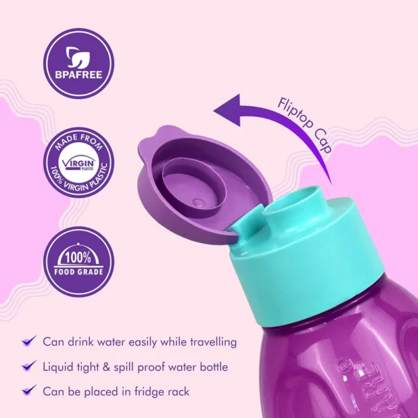 Signoraware Fliptop Aqua Drop Water Bottle 1 Litre - Image 3