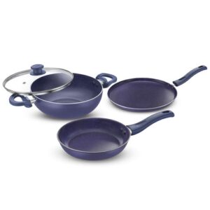 Prestige Ceraglide Ceramic Coating Non Stick Aluminium Cookware BYK 3 Pcs Set